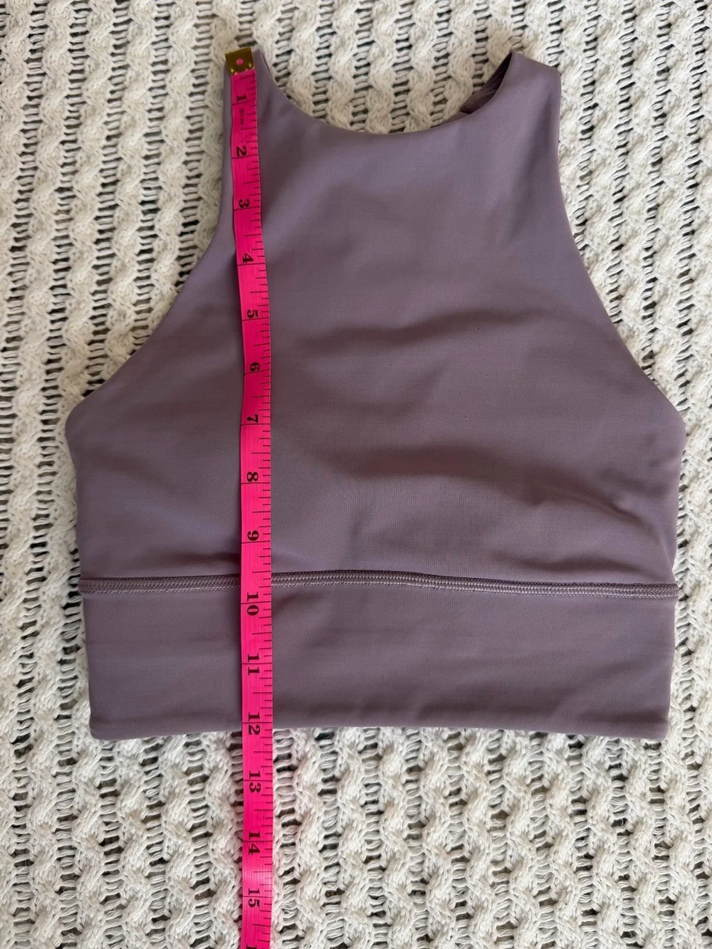 Lululemon Energy High-Neck Longline Tough Bra Light Purple EUC Women’s Size 2 - Picture 8 of 8